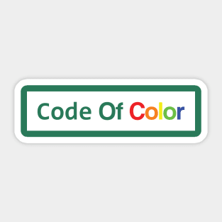 Code of Color: Rainbow Diversity Edition II Sticker